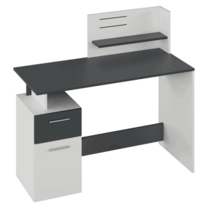 Platon fehér/grafit íróasztal