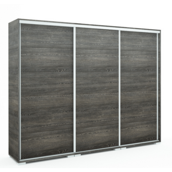 Bond 239 cm tolóajtós gardróbszekrény sima bútorlapos ajtóval