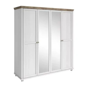 Evora 4 ajtós gardrób kőris fehér/lefkas tölgy színben